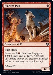 Fearless Pup 136/285 Kaldheim Common