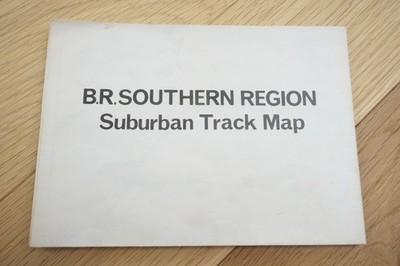 1979 BR Southern Region Suburban Railways Track Wachtelkarte 60 cm x 43 cm 