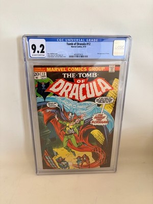 Tomb of Dracula #12 CGC 9.2 OW/W 2nd Blade Marvel 1973