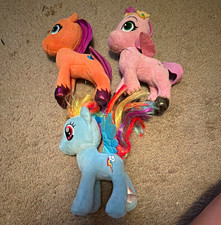 Ty My Little Pony Rainbow Dash Sparkle Plush Lot of 3 Beanie Small 2009