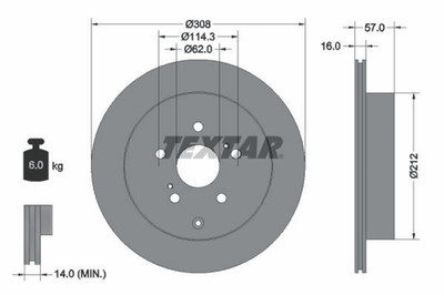 2x Bremsscheibe Hinterachse für SUZUKI GRAND VITARA II XL7