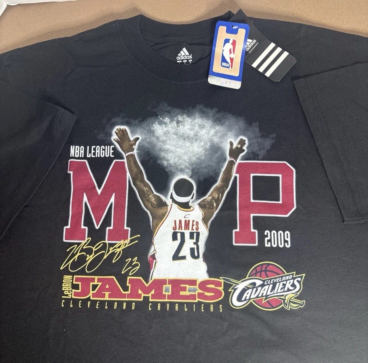  - NBA アディダス クリーブランド レブロンジェームズ ゲームシャツ(US/M) adidas LeBron James Cleveland Cavaliers NBA Fan Apparel
