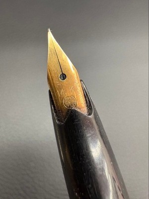 Platinum 14K Gold Fountain Pen Black Slim Body Genuine Authentic Rare
