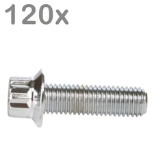 120 Chrome M7x24 Screws for BBS Rial Schmidt O.Z. Dynatech Carline Wheels