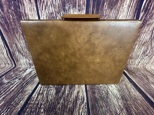 Vintage 30 Kassetten Tonband Etui Halter braun Aktentasche Stil - Bild 8 von 10
