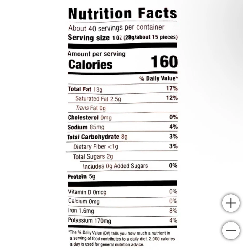 Kirkland Signature Whole Fancy Cashews Premium-Quality, 40 Ounce - Image 3 of 4