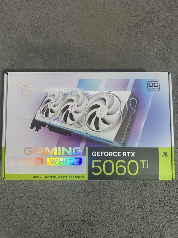 MSI GeForce RTX 5060 Ti 16G GAMING TRIO OC WHITE Graphics Card