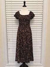 Women’s SHEIN Summer Long Dress Floral Black Size Medium