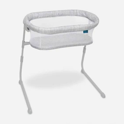 Chicco Oval Baby Bassinet with Stand, Gray/White, Unisex Nursery Sleeper