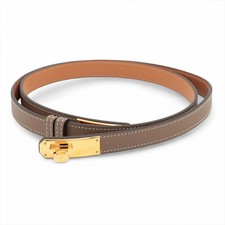 Hermes Kelly 18 B 2023 Belt Vaux Swift Epson Etoupe Biscuit