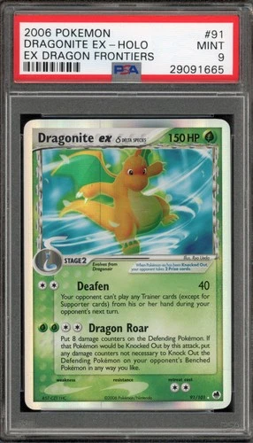 Pokemon Dragonite ex EX Dragon Frontiers Holo Ultra Rare #91 PSA 9 Mint