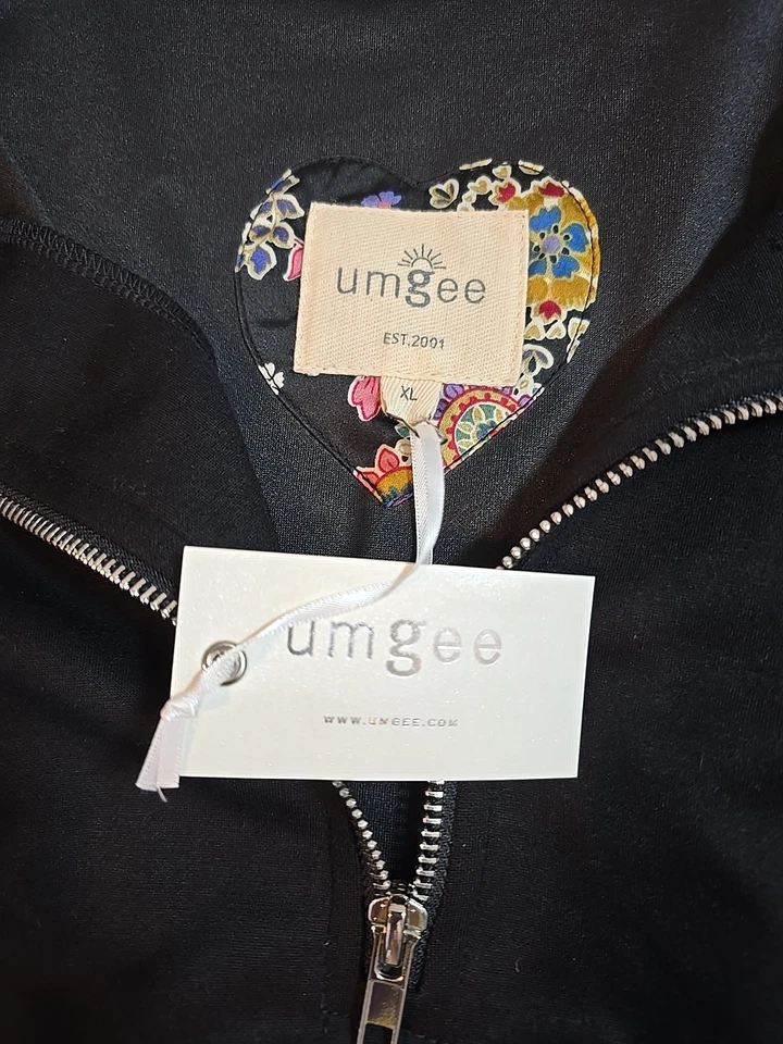 Umgee Negro 1/4 Cremallera Jersey Chaqueta Ligera Talla XL Foto 4 de 4