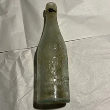 Early Val Blatz Beer Bottle Milwaukee Wi Glass Vintage Early 1900's Blob Top