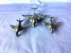 VINTAGE  DINKY  TOYS  MILITARY  PLANES  X 3. Nos  734, 735, 736,