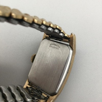 Vintage Baylor Women Watch 23mm Gold Tone Gems Manual NON WORKING FOR PARTS Vintage Baylor Women Watch 23mm Gold Tone Gems Manual NON  main image 2
