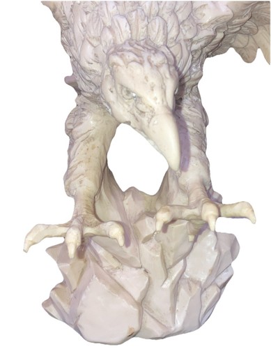 A Santini Eagle Molded Marble Sculpture Alabaster American Airlines Pilot 1960s - Picture 2 of 11