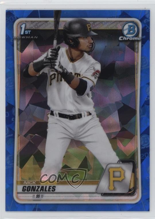 2020 Bowman Chrome Draft Sapphire Edition Nick Gonzales #BD-81 19n6