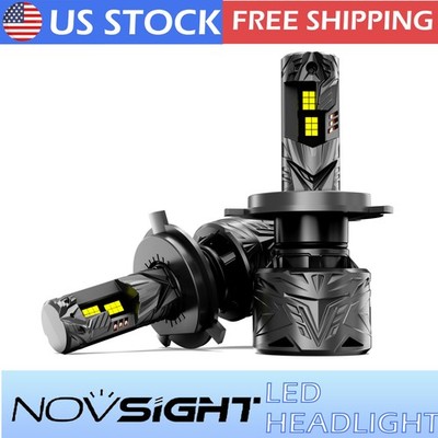 NOVSIGHT H4 9003 White 240W 50000LM Kit LED Headlight Bulbs High Low Beam
