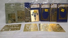 Lot Of American Traditional Stencils 1990s USA - Assorted Solid Brass Stencils