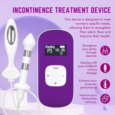 Women Pelvic Floor Muscle Stimulator Vaginal Trainer Kegel Exerciser (Purple)