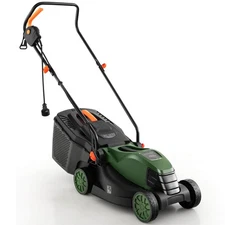 Electric Corded Lawn Mower 12-AMP 14-Inch Walk-Behind Lawnmower w/Collection Box