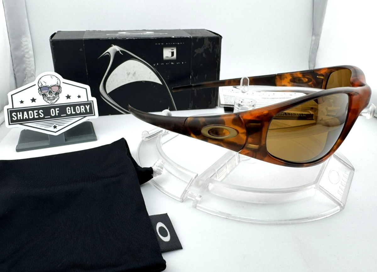 OAKLEY STRAIGHT JACKET GEN 1 TORTOISE W/ GOLD IRIDIUM SUNGLASSES