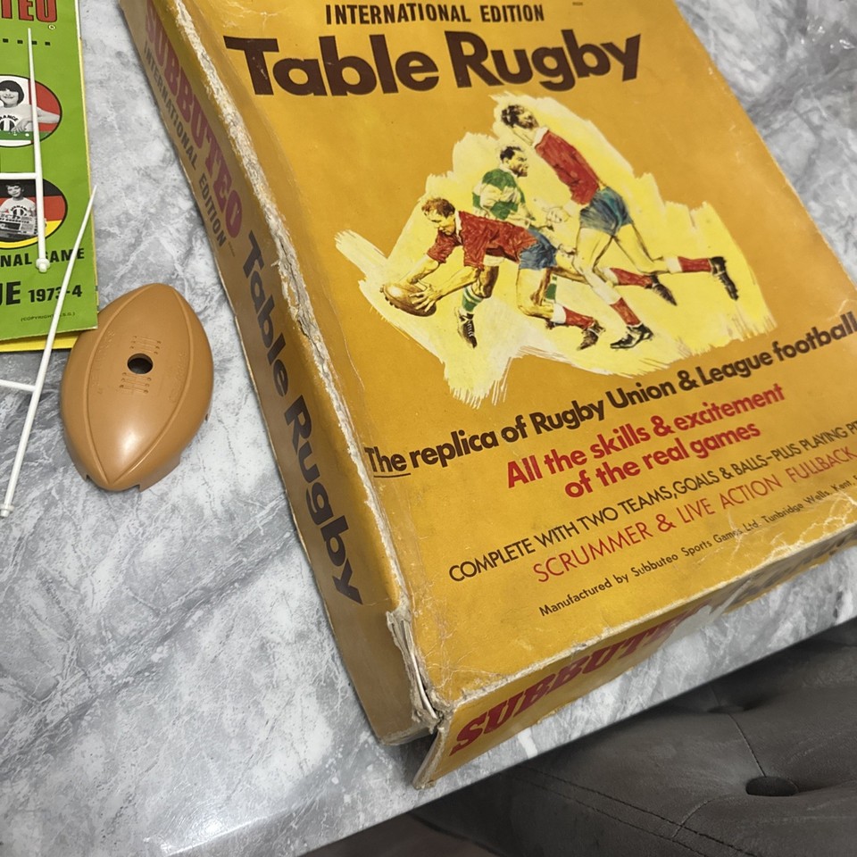 Subbuteo Table Rugby Boxed Set, International Edition | eBay UK