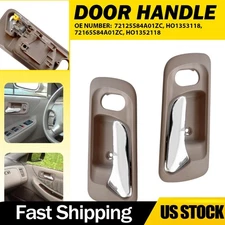 2X Interior Door Handle Front Left+Right Beige Bezel For 1999-2004 Honda Odysse