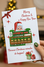 Christmas Gift Cards for Lottery Tickets Pk of 5