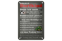 Blechschild Spruch 12X18Cm Ich Bin Stolz Dorfkind Zu Sein