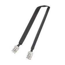 Window/Door Pass Through Flat RF Coaxial Cable UHF Female 12-Inch 50 Ohms