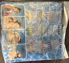 Aqua Hammock Pool float Water Hammock 2 blue Side floats Held with net set of 4