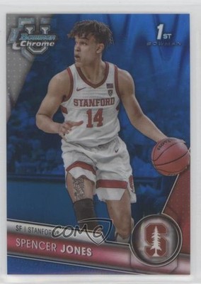 2023-24 Bowman U Chrome Blue RayWave Refractor 91/199 Spencer Jones #74 17zi