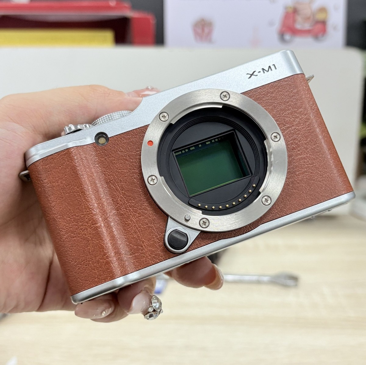 Fujifilm X-M1 Camera Slightly With Battery Charger Strap Memory