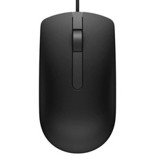 PACK OF 50 Dell MS116-BK USB Wired Optical Mouse Black Scroll Wheel Laptop NEW