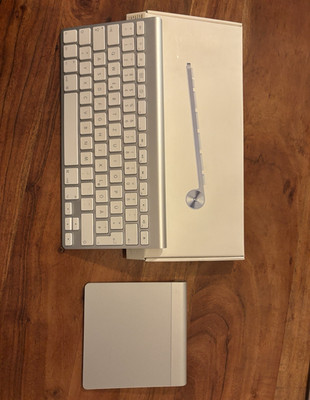 Apple Magic Keyboard + Trackpad Bluetooth Tastatur Deutsch QWERTZ Silber/Weiß