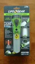 Life Gear 220 Lumen USB Rechargeable Adventure Flashlight and Lantern