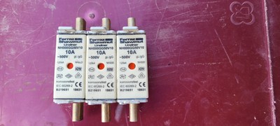3 x Ferraz Schalmeiße / Mersen Linder NH00GG50V10