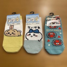 Chikawa Spy Family SPY FAMILY Socks 3 Pairs Set with Tags 1924cm Japan