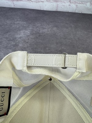 Gucci Embossed Mesh Gg Cream Cap Hat Medium | eBay display picture 1