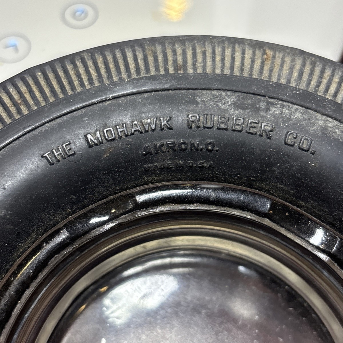 Mohawk Rubber Co; Akron OH Super Chief Advertising Tire Ashtray | eBay