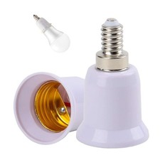 E12 to E27 Light Bulb Socket Adapter Base Chandelier Converter