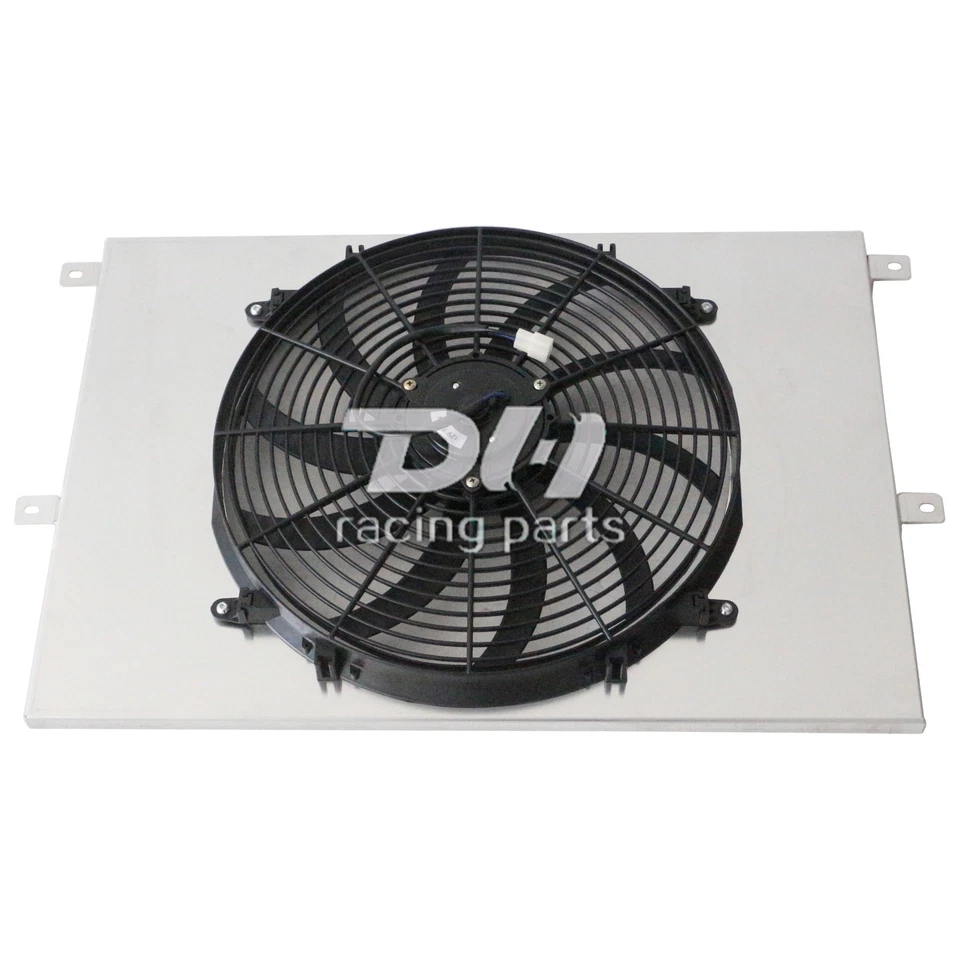 Cubierta de aluminio + 16" Fan Fit Dodge Ramcharger 1971-1978 D/W 200 300 camioneta CB300 Foto 3 de 4