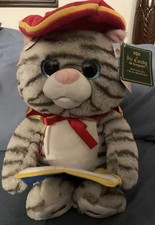 Cuddle Barn Sir Catsby Storyteller Cat Plush Motion Lights Reads Fairy Tales