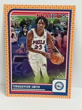 Terquavion Smith RC Panini 2023-24 Haunted Hoops Orange Border #50 76ers NBA