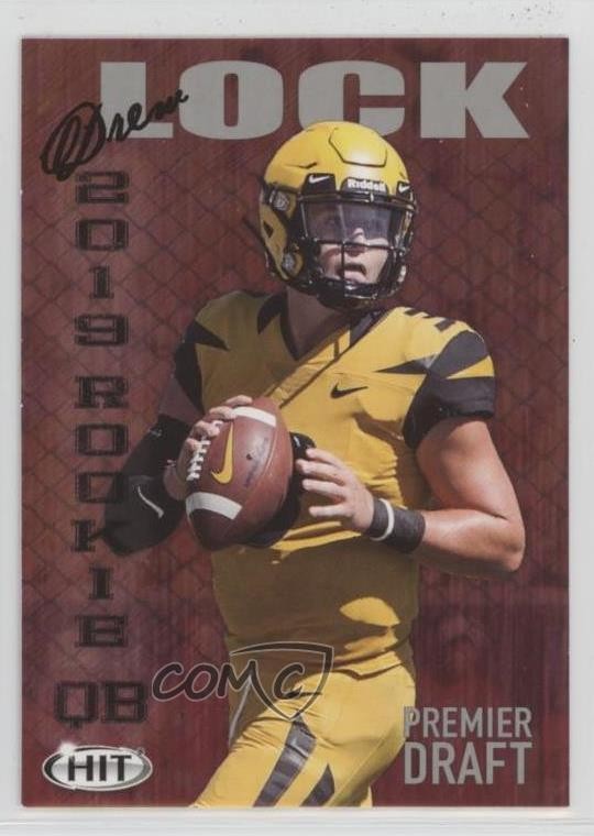 2019 Sage Hit Premier Draft Silver Drew Lock #8 Rookie RC 19zq