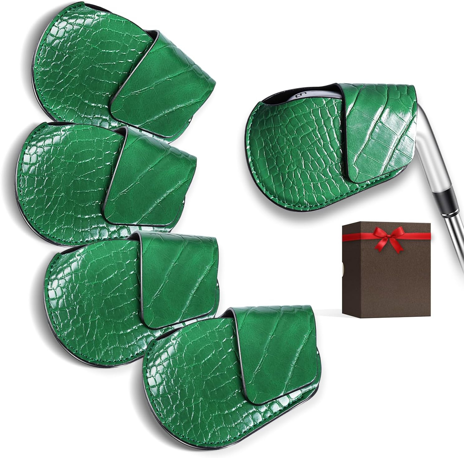 Set Of 5 &ndash; Premium Crocodile-embossed Pu Leather