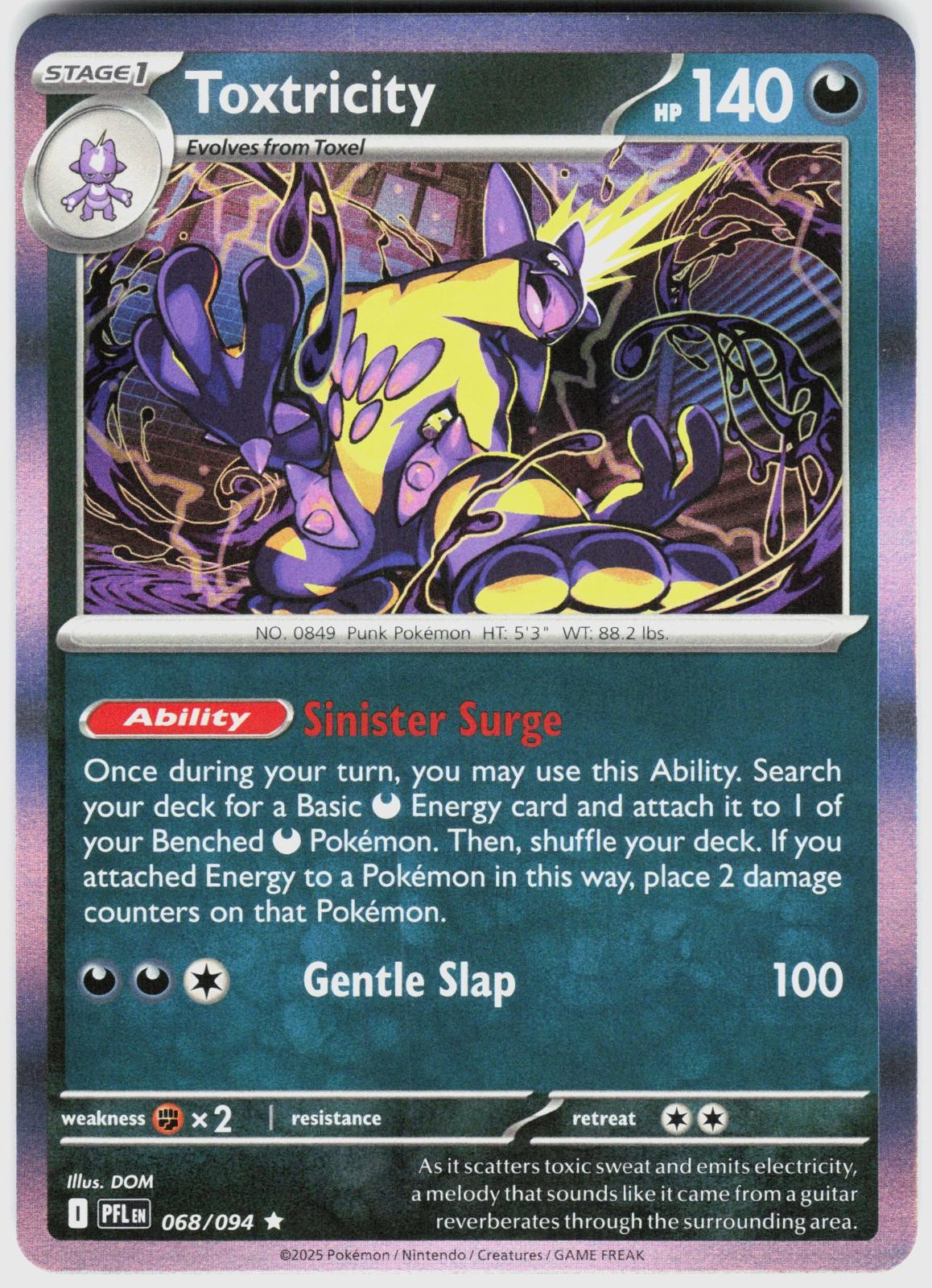 TOXTRICITY 068/094 NM HOLO PHANTASMAL FLAMES / A61-38