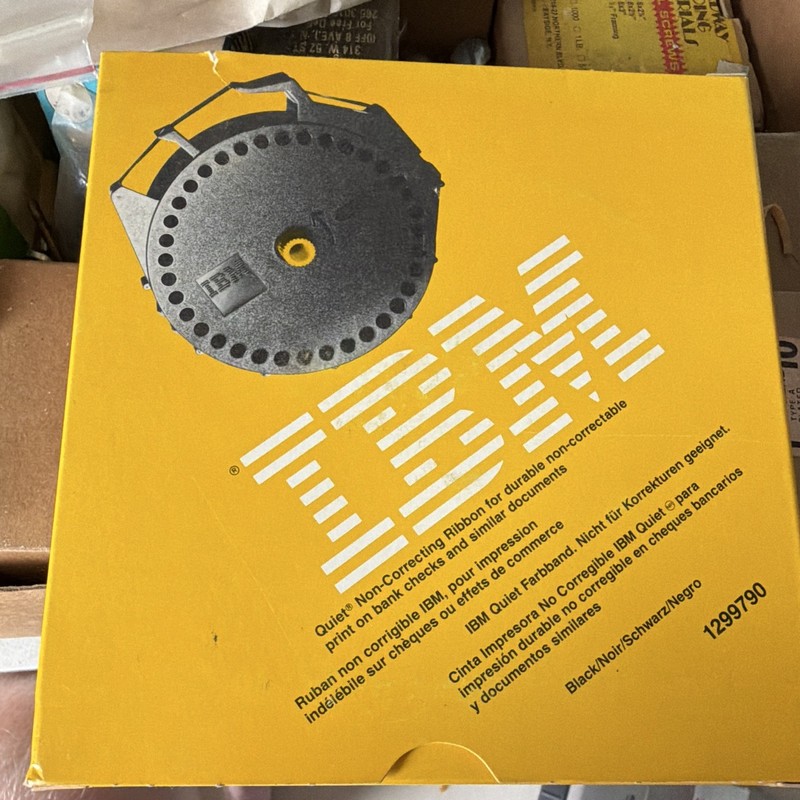 IBM Genuine Black Dot Matrix Ribbon Cartridge for Quietwriter III 1299790