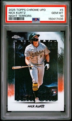 2025 Topps Chrome Update Series - Night Terrors Nick Kurtz #NT-5
